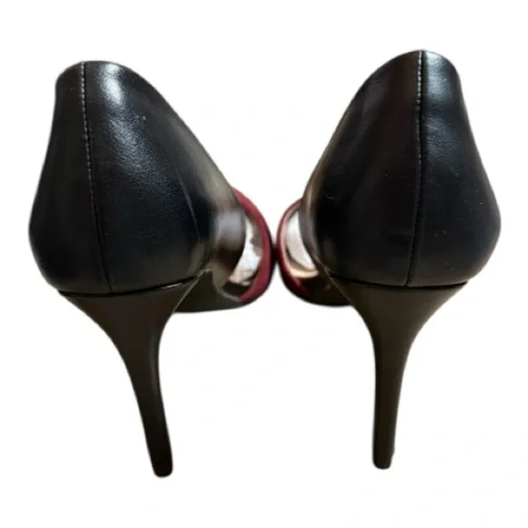 Women's Heels Size 9 French Connection 
Dorsey Pumps Burgundy/Black - Picture 4 of 6